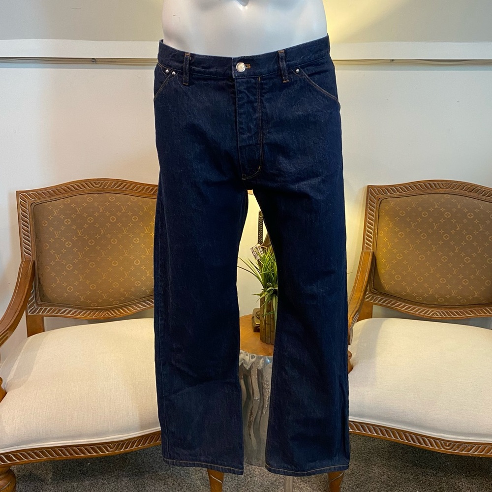 Vintage Louis Vuitton Dark Wash Denim Jeans Marc Jacobs Era Designer Archive, 36 - Picture 2 of 13